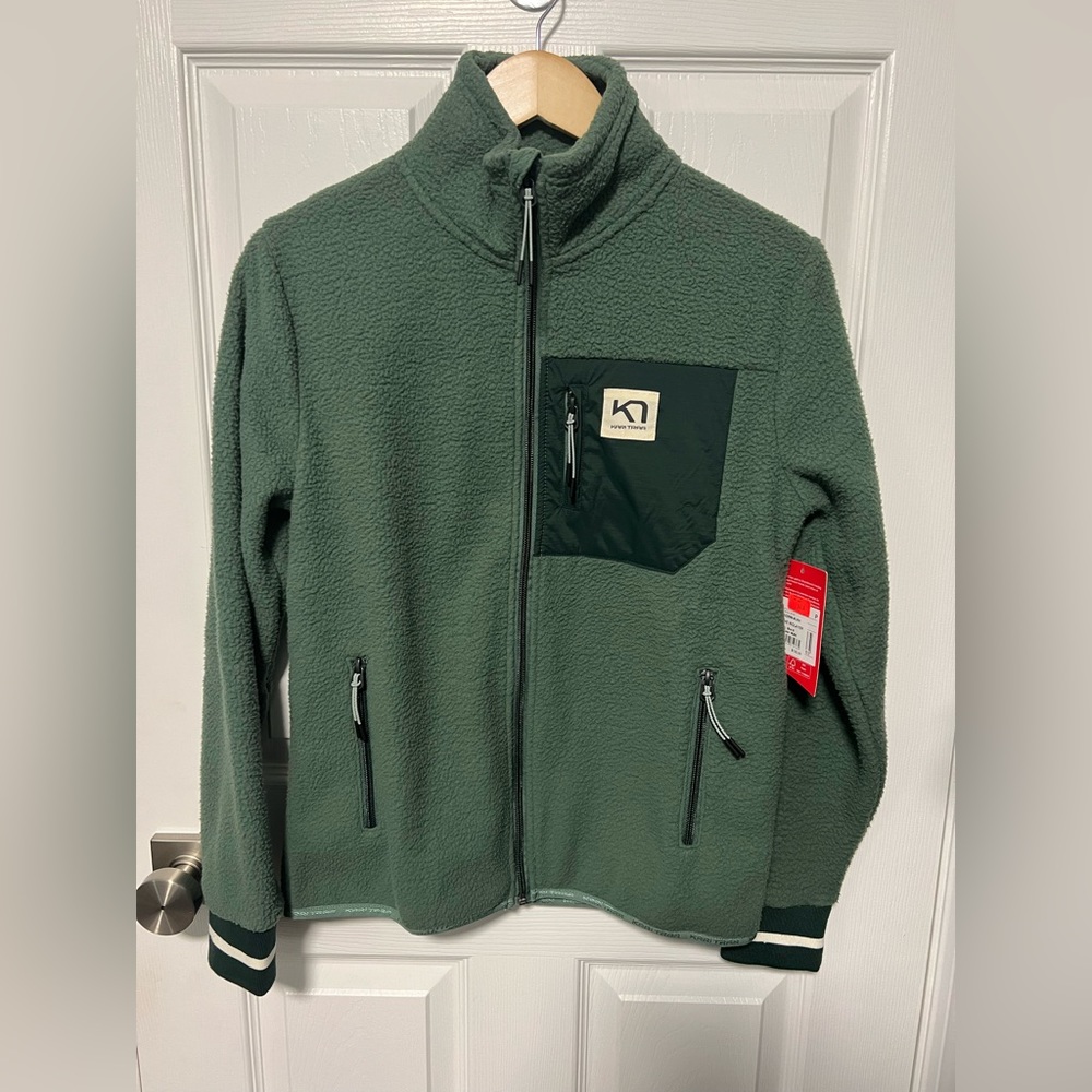 The Kari Traa Rothe Midlayer-Green. Size Small